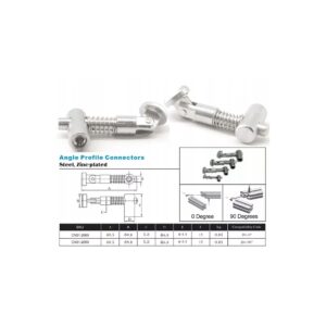 Łącznik - połączenie kątowe 0 stopni dla profili V-slot 2020